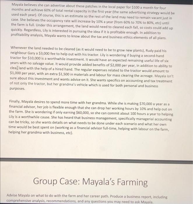 Farming Mayala, born and raised in BC, has been familiar with farming