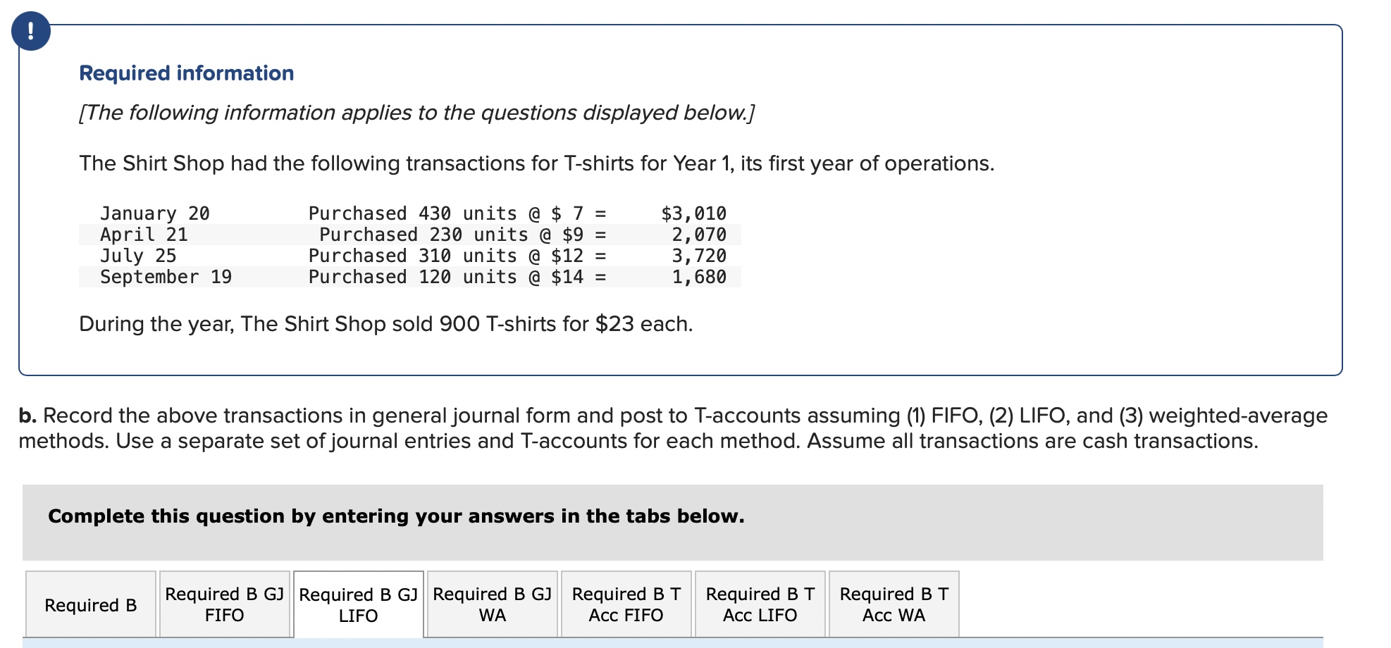 Journal entry worksheet Note: Enter debits before credits. Required information [The