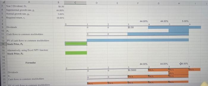 you! Excel Online Structured Activity: Nonconstant growth Computech Corporation is expanding rapidly