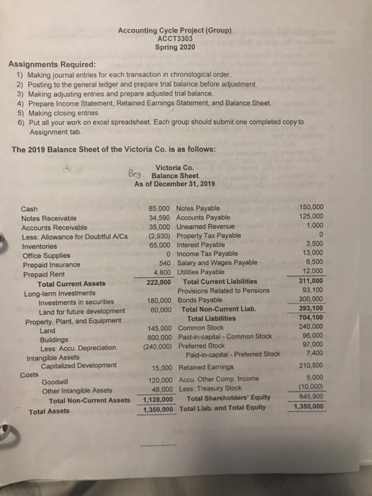  i just need help on #4. preparing income statement, retained earnings