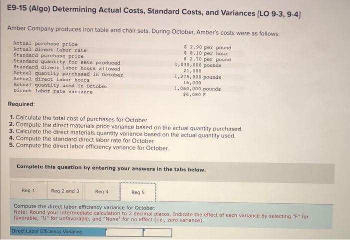 Required: 1. Calculate the total cost of purchases for October. 2. Compute