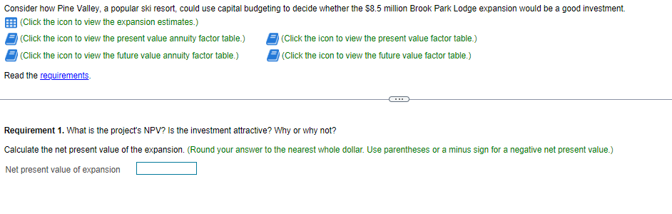  Expansion Estimates Present Value Annuity Future Value Anuity Present Value Factor