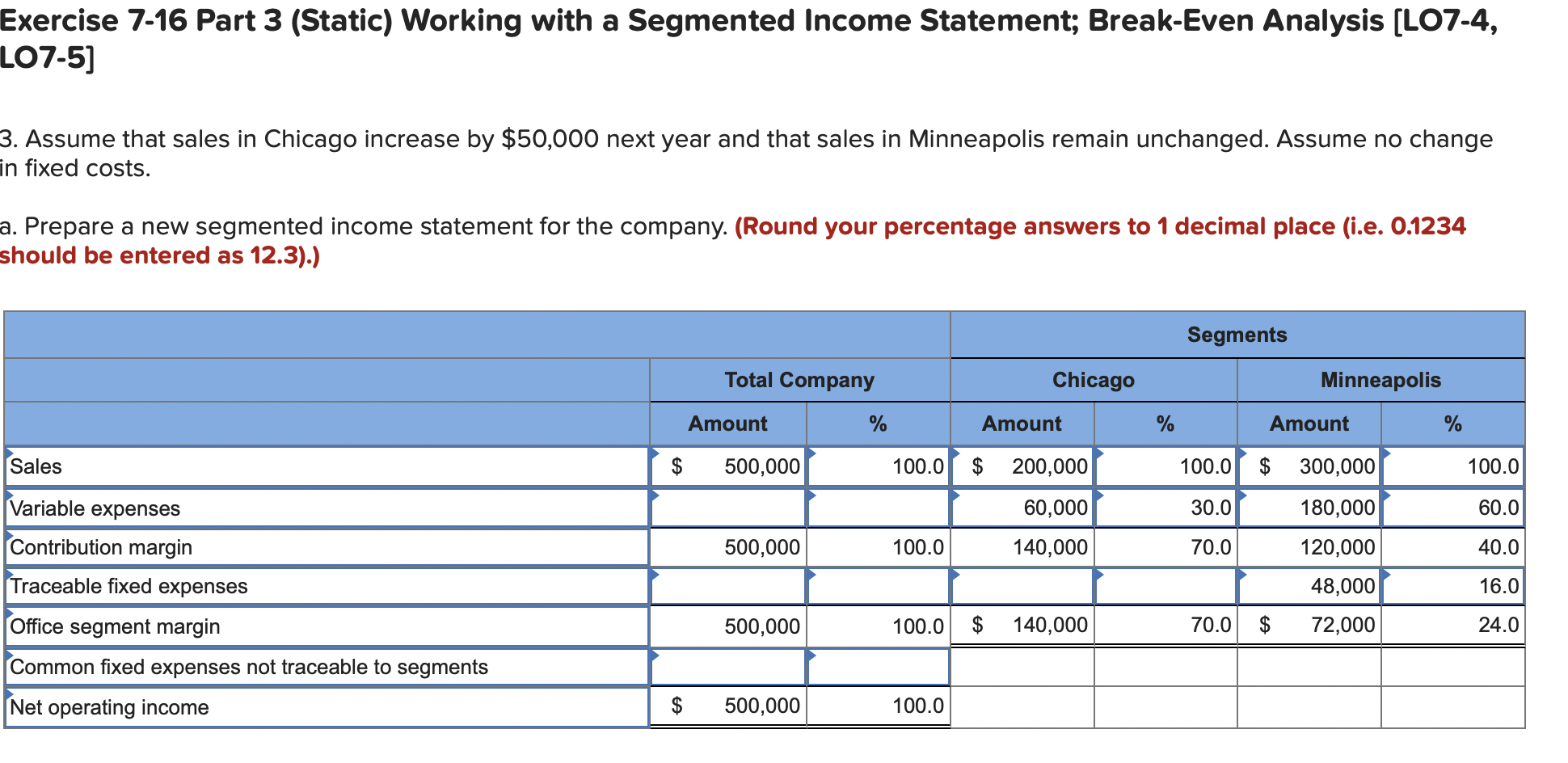 Required information SB Exercise 7-16 through Exercise 7-17 (Static) Skip to question