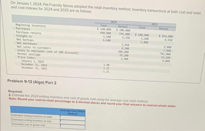 Piert 2? Probist 9 -1 (Aigel Part 1 Pioblem 9.13 ayop) Part