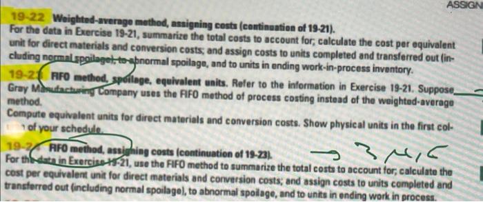 adapted) Consider the fol- lowing data for November 2020 from Gray Manufacturing
