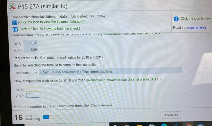 good!!! (Click the icon to view the addition Comparative financial statement data
