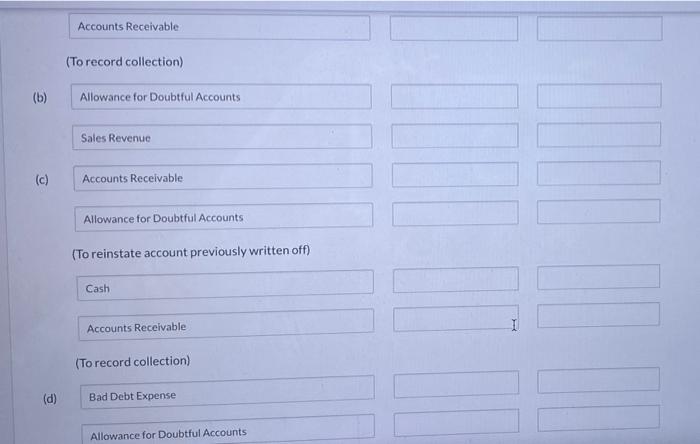Receivable of $200,000 and in Allowance for Doubtful Accounts of $9.000 (credit).