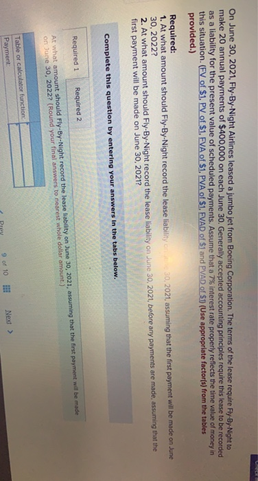 interest rate, determine the present value on December 31, 2021, of a