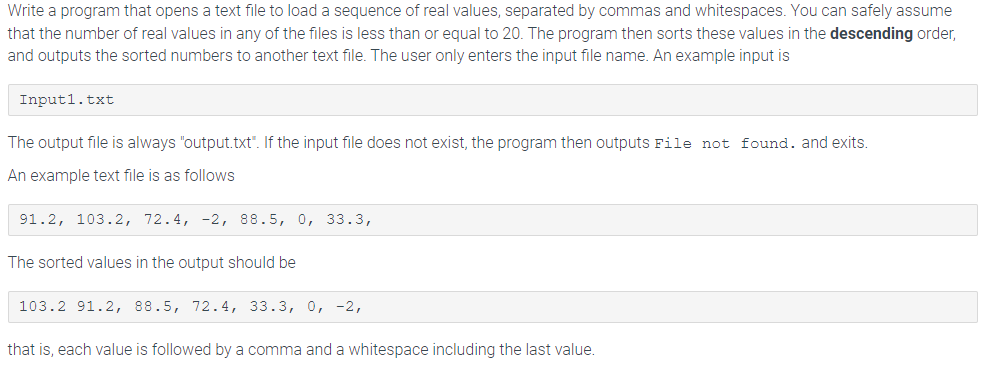  C++Write a program that opens a text file to load a