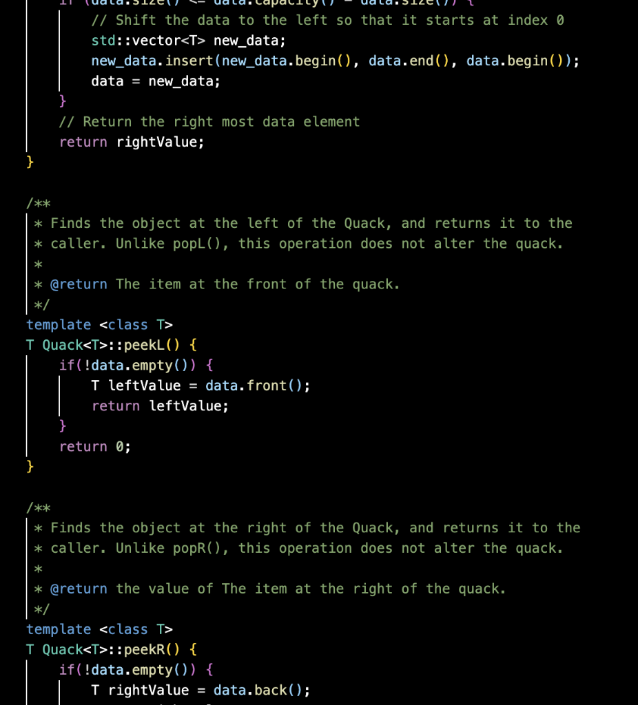 explain where needed? This is my implementation: You will write a class