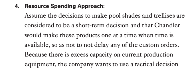 Please help me with this question~ 4. Resource Spending Approach: Assume the