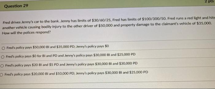 last time some were not correct Question 27 All of the following