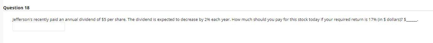 PLEASE ANSWER ASAP I WILL GIVE A THUMBS UP GUARENTEE Question 18