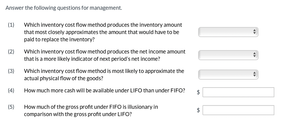 and LIFO inventory cost flow methods. For 2022, the accounting records show
