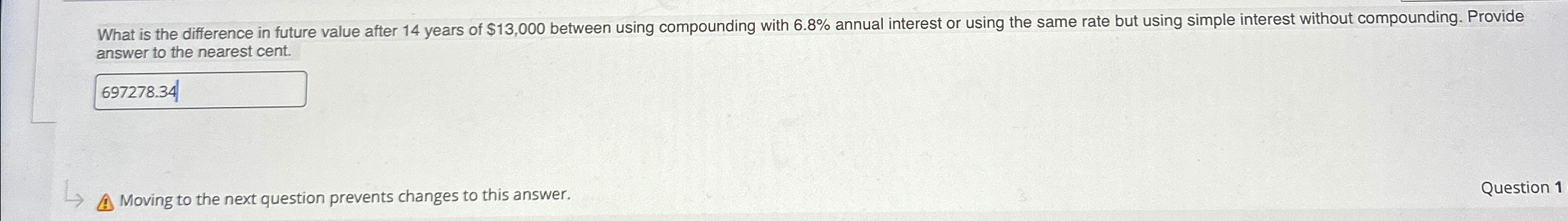  What is the difference in future value after 14 years of