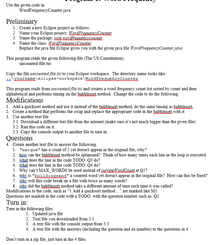  Use the given code in: ALL Programs must use good programming