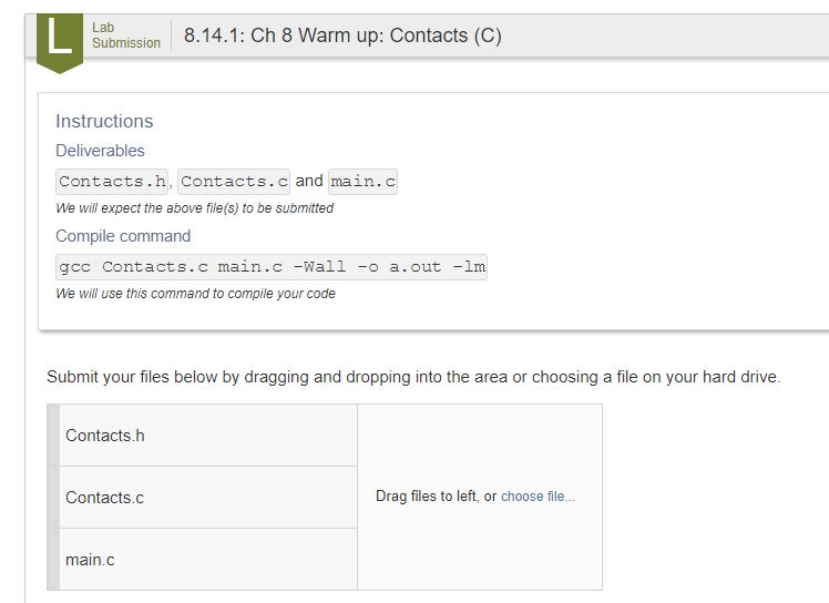 In C code ( UNIX C CODE), please Contacts (C) You will