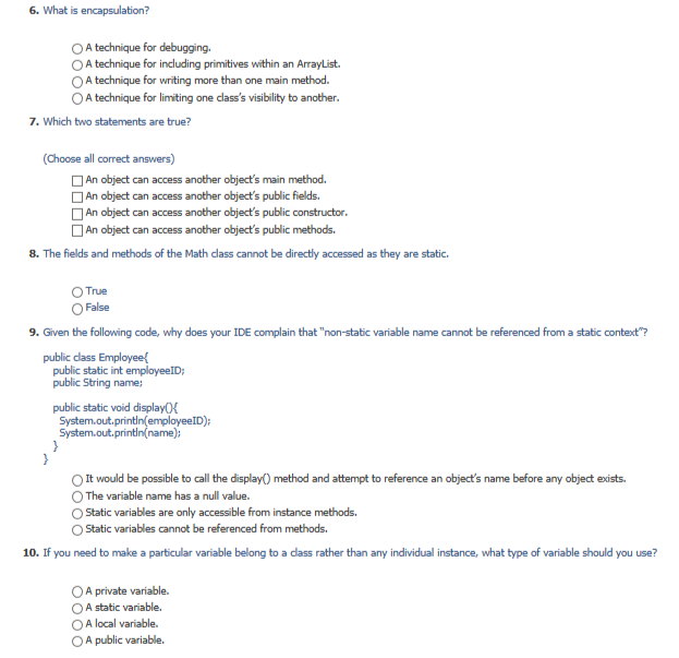 possible. The main method is commonly used to instantiate objects. The main