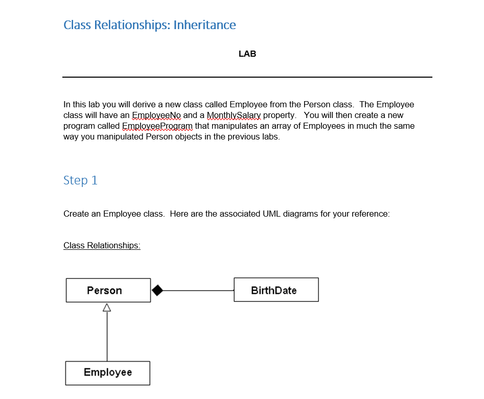 public abstract class Person { private String lastName; private String firstName;