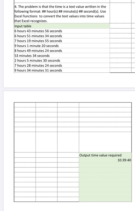  4. The problem is that the time is a text value