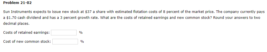 Sun Instruments expects to issue new stock at \\( \\$ 37