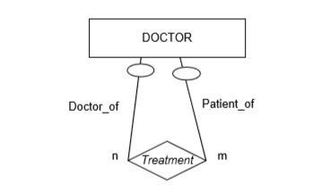 The instance diagram shown below illustrates the relationship between Doctors and patients.