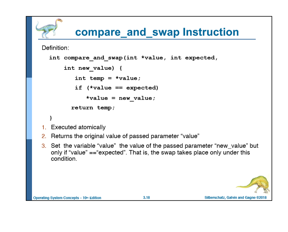 Problem D. Consider how to implement a mutex lock using the atomic