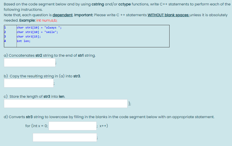 needed urgently just ignore Based on the code segment below and by