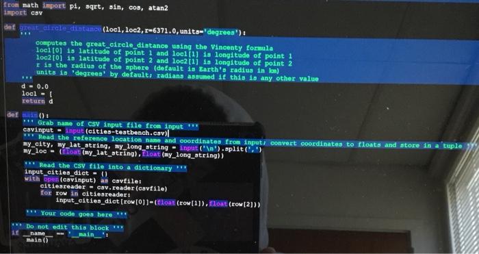 one point to the other along the great circle containing those two