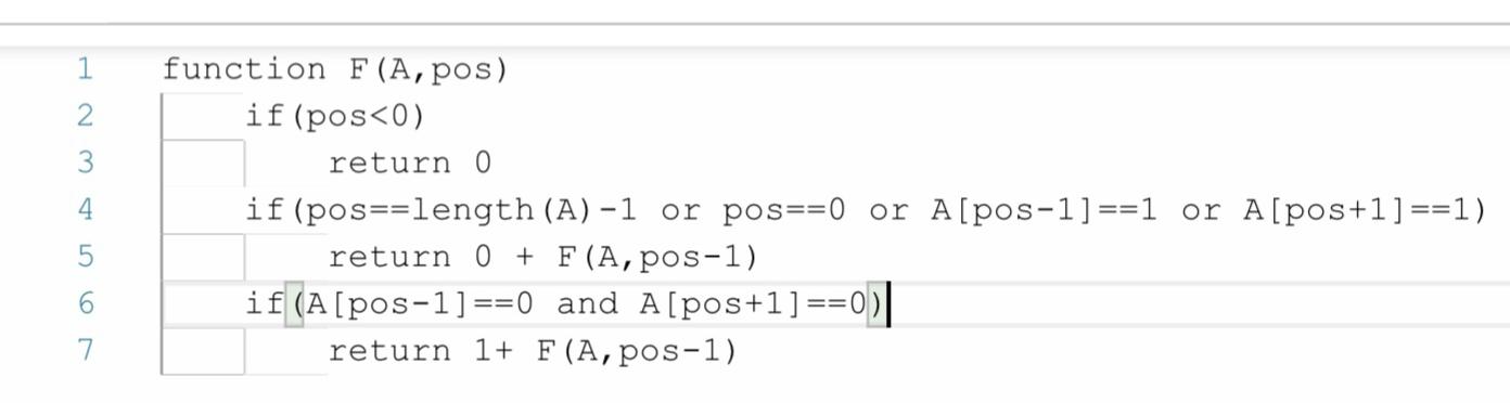  What is the task perforked the following algorithm ?1- returning the