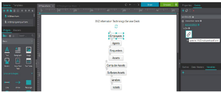 Task: CHRM Reference: 23. User Interface Prototypes Use Justinmind to create a