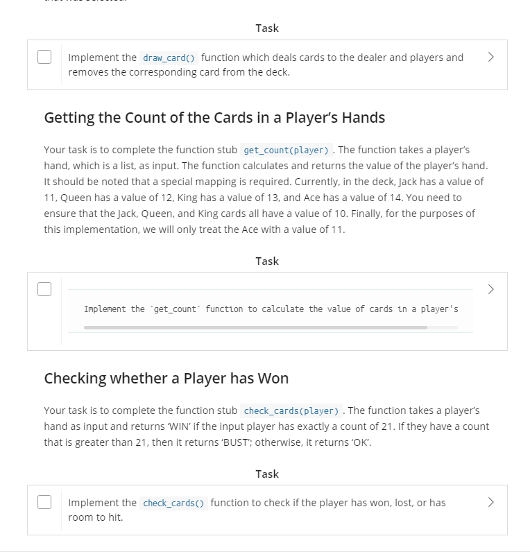 To get you warmed up, they want you to be able to