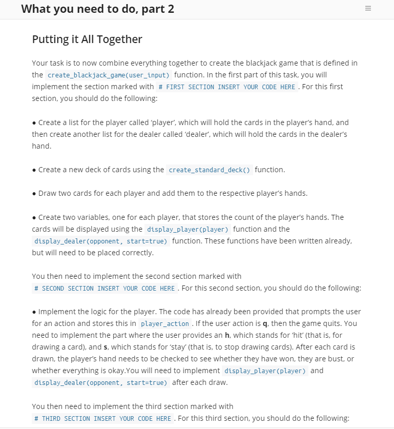 create a blackjack game simulator. from itertools import product from random import