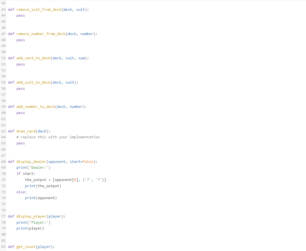 get_card_number(deck, card_number): pass def get_card_suit(deck, suit): pass def get_number_and_suit(deck, num, suit): pass
