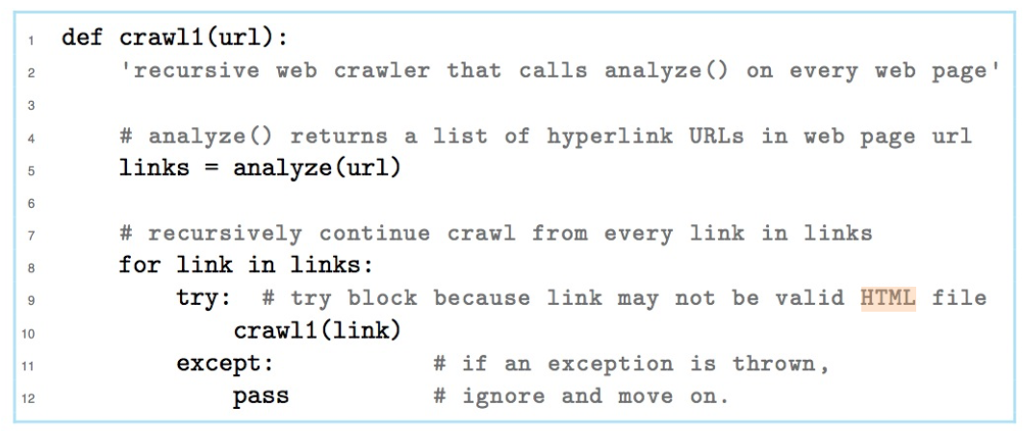 Python 3: Develop a crawler that collects the email addresses in the