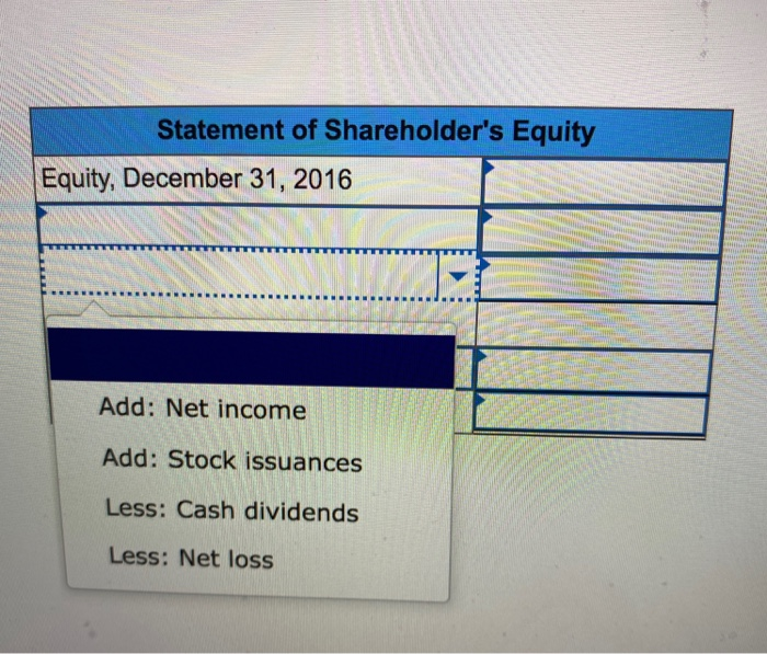 Company A B D Company E December 31, 2016 Assets Liabilities December