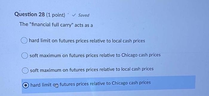 price and the Chicago cash (spot) price the ratio of the local