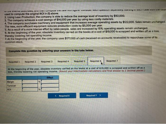 company's margin, turnover, and return on investment (ROI) for the period. For