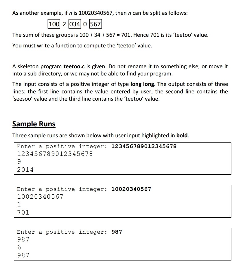 one hour to code this. [NOTE : NO arrays, pointers, recursion and
