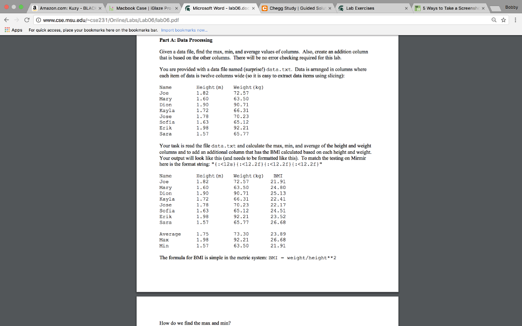  Part B: The second task is to write that output to