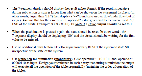 you should design, simulate and implement an "8-bit ALU" circuit. This circuit