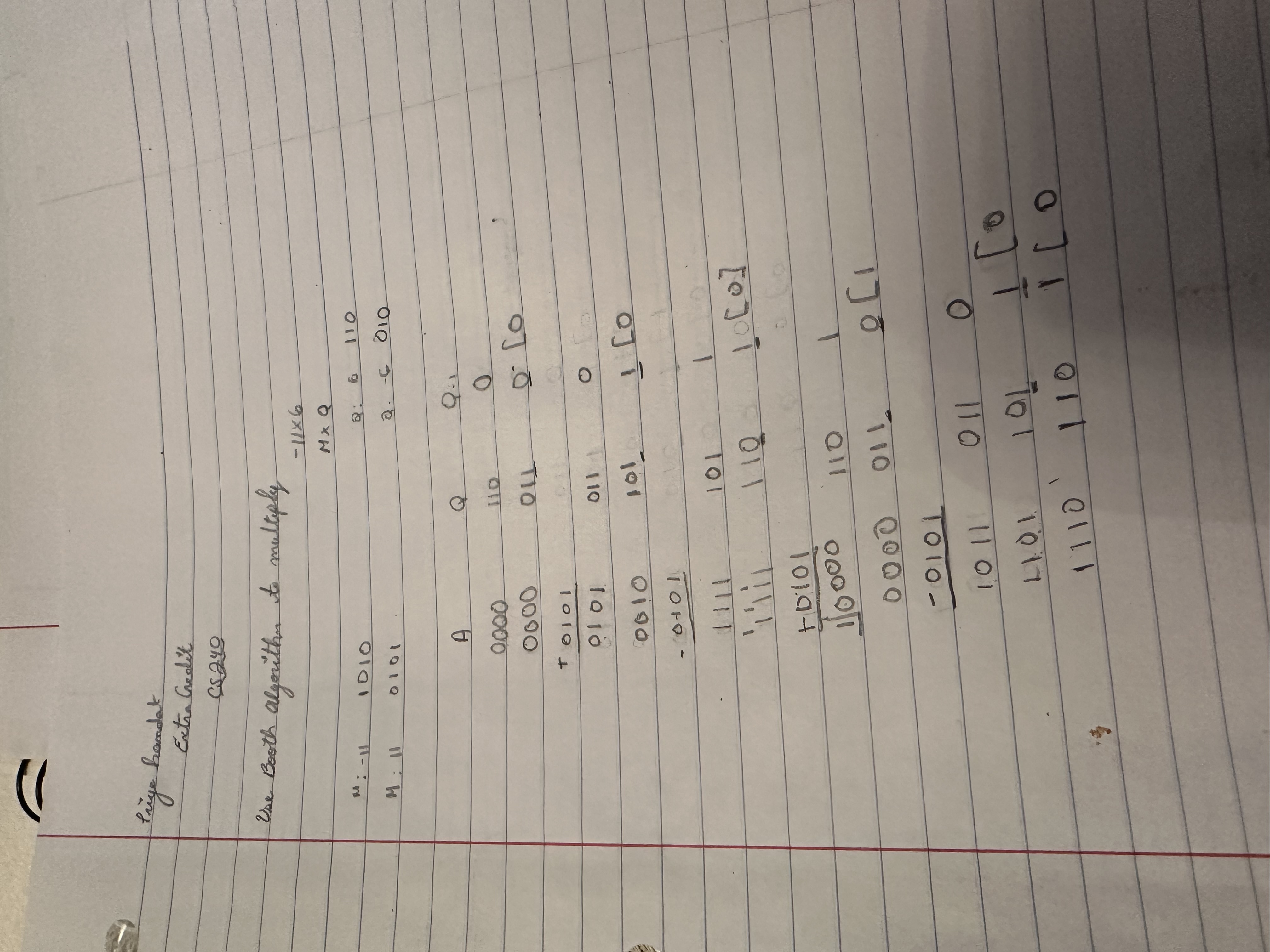  HELP ME SOLVE THIS USING BOOTH ALGORITHM -11*6 AND USE THIS