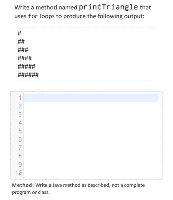 (You don't need to write any 'import' statements.) The following program contains