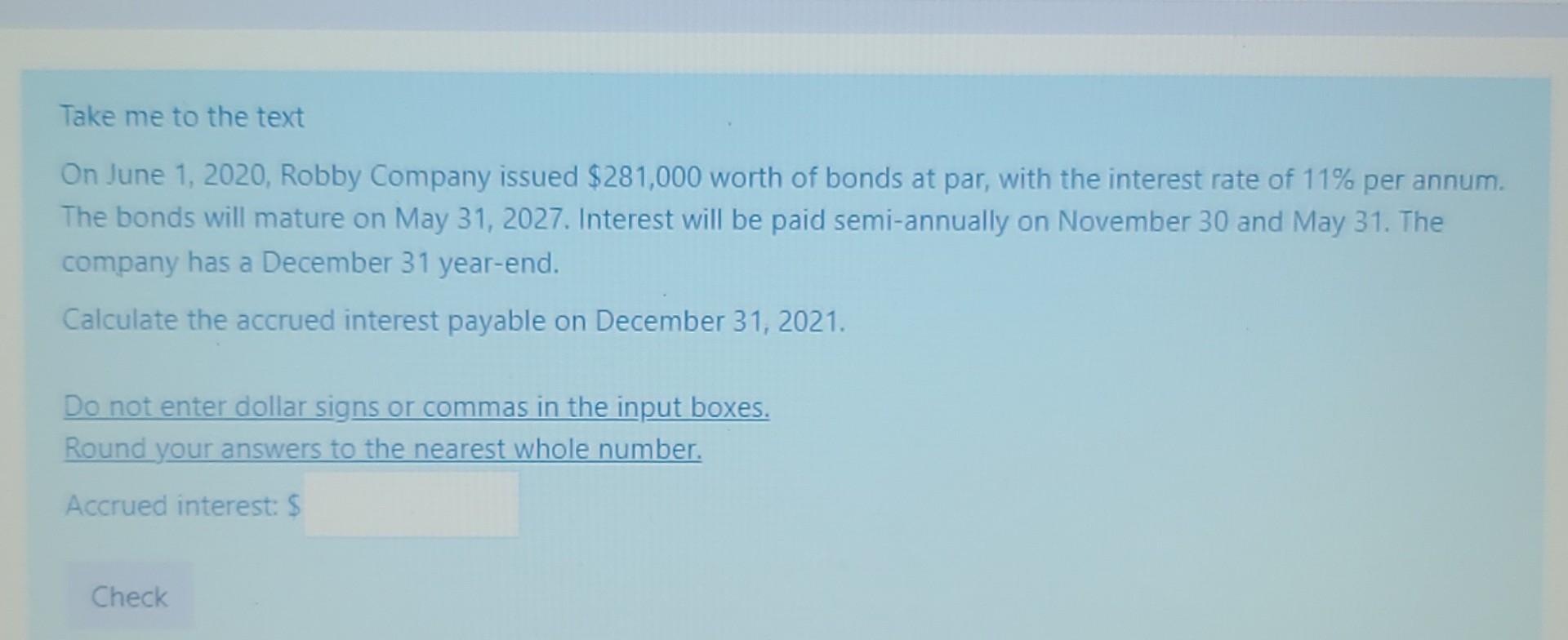 calculate the accrued interest payable on December 31, 2021 i need