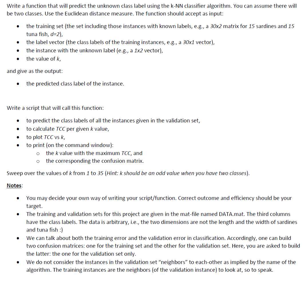 ONLY MATLAB ONLY ONLY MATLAB #MATLAB Write a function that will predict
