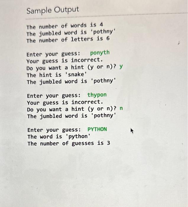 number of guesses it took for them to enter the correct word.