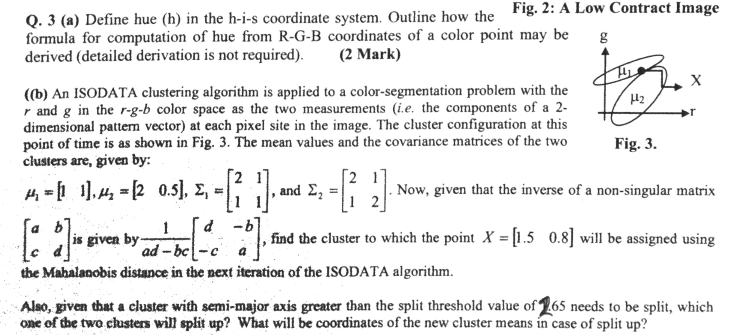 Please solve this problem involving image processing. Please solve 3a and 3b.