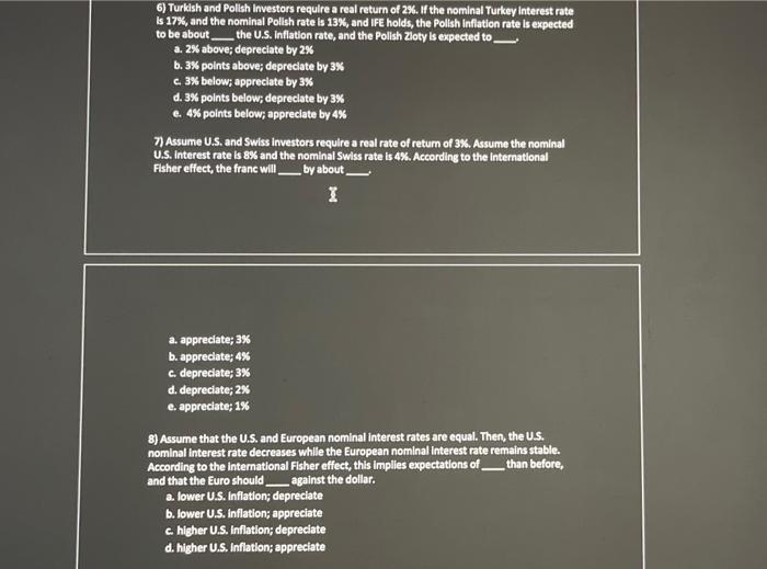 home country and Turkey is the foreign country. Turkey inflation exceeds the