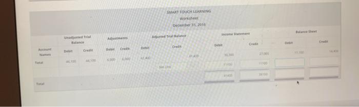  SMART TOUCH LEARNING Worksheet December 2016 coment Aument Ada Bande be