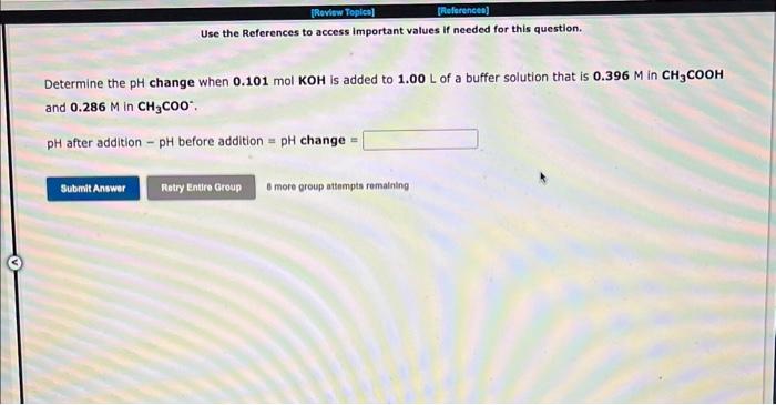  Use the References to access important values If needed for this